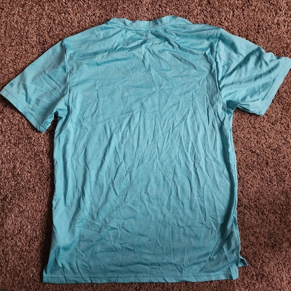 YXL Russell dri-power 360 ocean teal tshirt - Picture 2 of 5